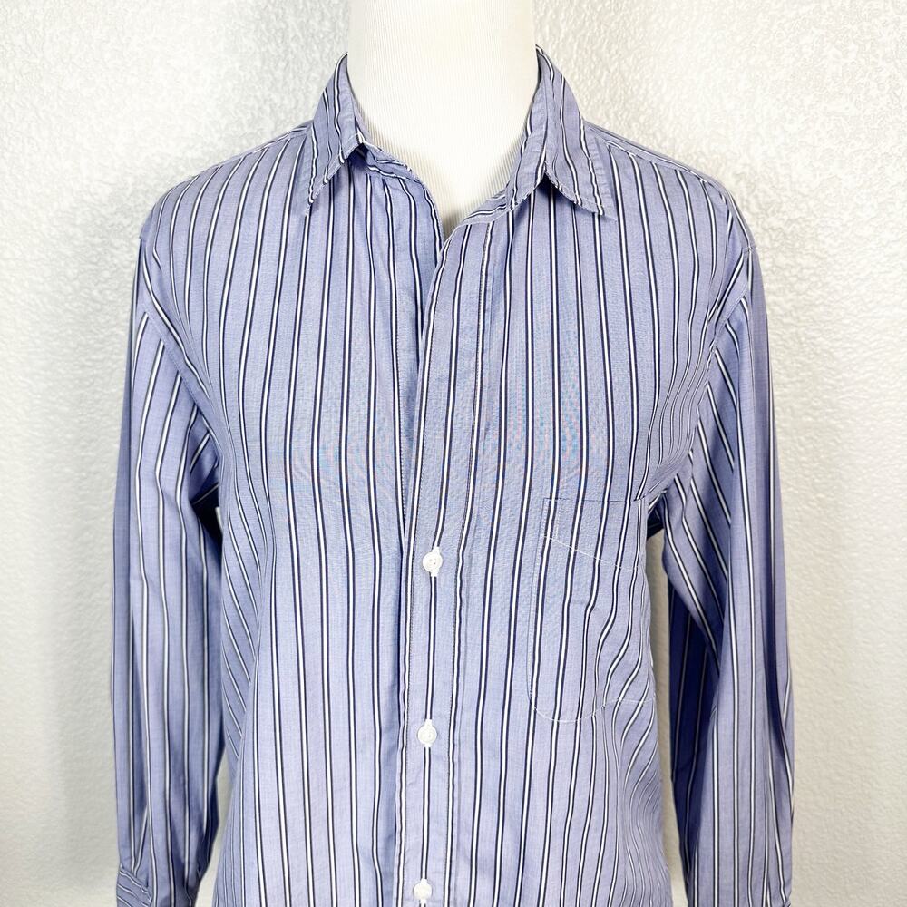 Frank & Eileen Womens SIlvio Untuckable Button-Up Striped Shirt Size Small - Picture 4 of 14